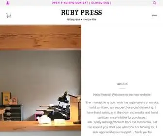 Rubypress.com(Ruby Press) Screenshot