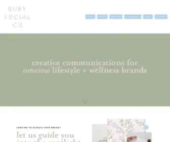 Rubysocialco.com(Ruby Social Co) Screenshot