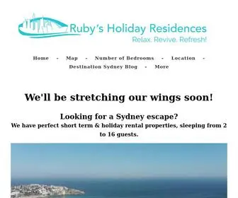 Rubysresidences.com(RUBY'S HOLIDAY RESIDENCES) Screenshot