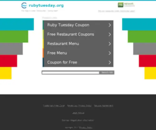 Rubytuesday.org(Rubytuesday) Screenshot