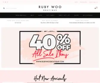 Rubywooboutique.com(Boutique clothes shop) Screenshot