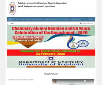 Rucaa.edu.bd(Rajshahi University Chemistry Alumni Association) Screenshot