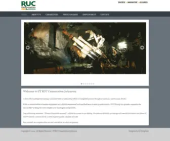 Ruc.co.id(PT RUC Cementation Indonesia) Screenshot