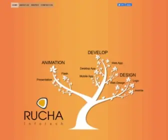 Ruchainfotech.com(Rucha Infotech) Screenshot