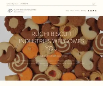 Ruchibiscuit.com(RUCHI Biscuit Industries) Screenshot