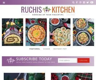 Ruchiskitchen.com(Healthy Indian and American Fusion Recipes) Screenshot