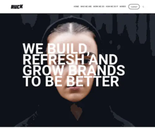 Ruck.agency(Ruck Agency. We Build and Grow Brands to be Better. Our truth) Screenshot