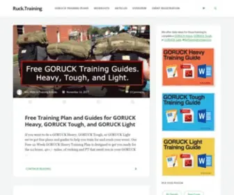 Ruck.training(Training guide and plans for GORUCK Heavy) Screenshot