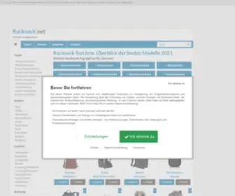 Rucksack.net(Rucksack Test 2021: die besten & schönsten Rucksäcke) Screenshot