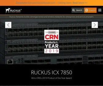 Ruckusnetworks.com(An ARRIS company) Screenshot