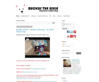 Ruckustheeskie.com(Ruckus the Eskie) Screenshot