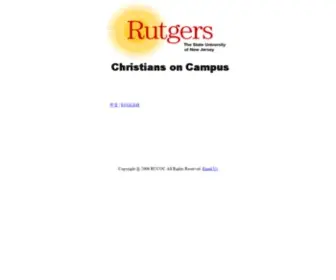 Rucoc.org(The RUCOC (Rutgers Christians On Campus)) Screenshot