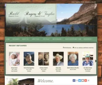 Ruddfuneralhome.com(Rudd funeral home) Screenshot