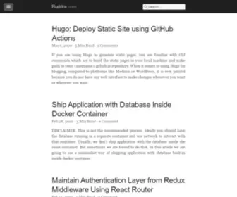 Ruddra.com(Coding Blog by Arnab Shil) Screenshot