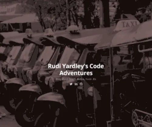 Rudiyardley.com(Rudi Yardley's Code Adventures) Screenshot