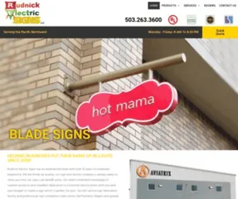 Rudnickelectricsigns.com(Rudnick Electric Signs) Screenshot