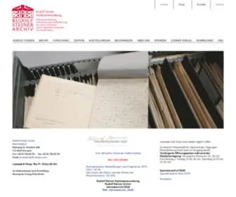 Rudolf-Steiner.com(Rudolf Steiner Archiv) Screenshot