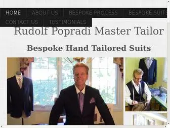 Rudolfpopradi.com(Bespoke suits) Screenshot