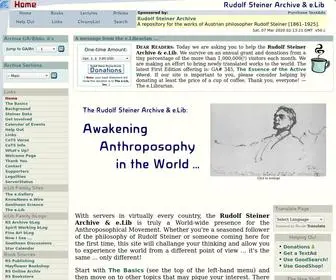 Rudolfsteinerarchive.com(Rudolf Steiner Archive &) Screenshot