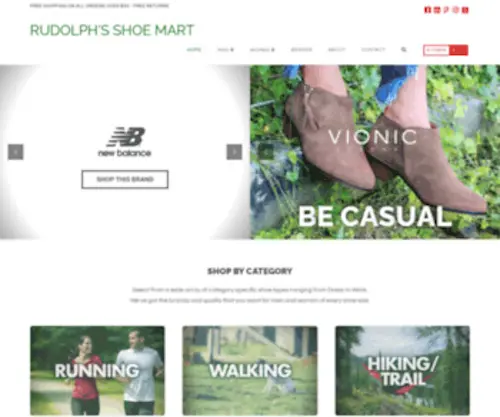 Rudolphshoes.com(Specializing in Size) Screenshot