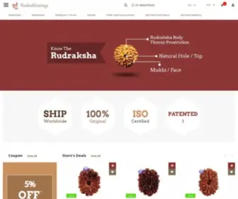 Rudrablessings.com(RUDRAKSHA) Screenshot