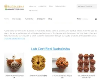 Rudragems.com(Rudraksha) Screenshot