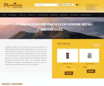 Rudrakshanepal.com(Rudraksha By) Screenshot