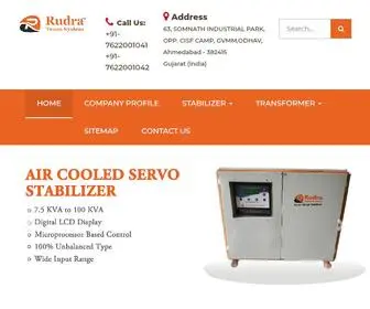 Rudrastabilizer.com(Transformer Manufacturers In India) Screenshot