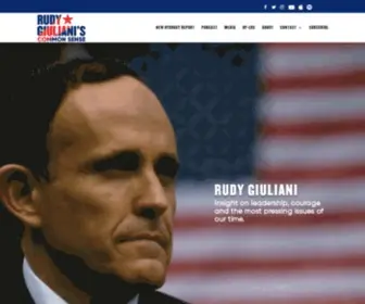 Rudygiulianics.com(Rudy Giuliani's Common Sense) Screenshot