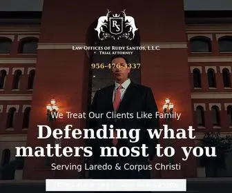 Rudysantoslaw.com(Laredo Family Law Attorneys) Screenshot