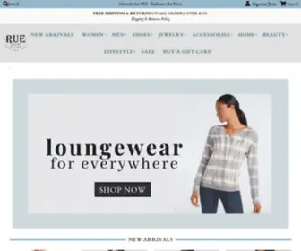 Rueboutique.com(Designer Clothing) Screenshot