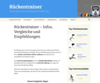 Rueckentrainer-Tests.de(Rückentrainer) Screenshot