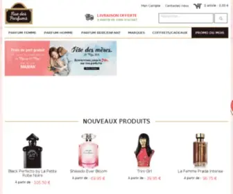 Ruedesparfums.com(Parfum Pas Cher Homme et Femme sur Rue Des Parfums) Screenshot