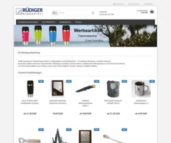 Ruediger-Werbeartikel.de(Werbeartikel Shop) Screenshot