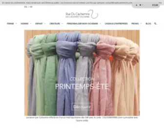 Rueducachemire.com(écharpe cachemire) Screenshot