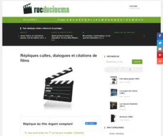 Rueducinema.com(Répliques cultes) Screenshot