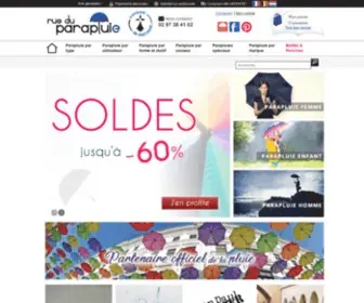 Rueduparapluie.fr(Spécialiste en parapluies) Screenshot