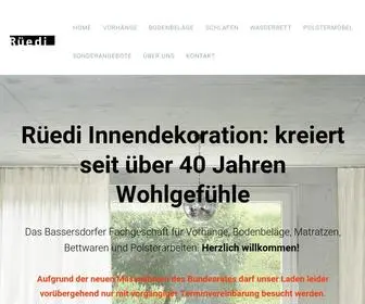 Rueedi-Innendekoration.ch(Rueedi Innendekoration) Screenshot