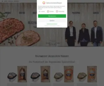 Ruegenwalder-Wurst.de(Rügenwalder Wurst von Rügenwalder Spezialitäten Plüntsch) Screenshot