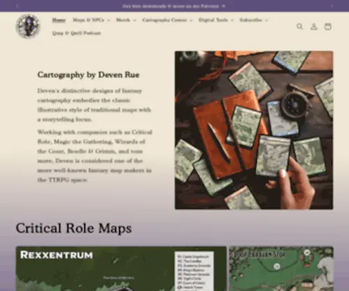 Rueink.com(Cartography by Deven Rue) Screenshot