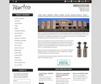 Ruelco.com(Instrumentation Control Construction in our CNC Machine Shop) Screenshot