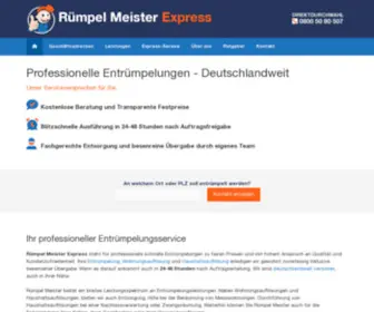 Ruempelmeister-Express.de(Professionelle Entrümpelungen) Screenshot