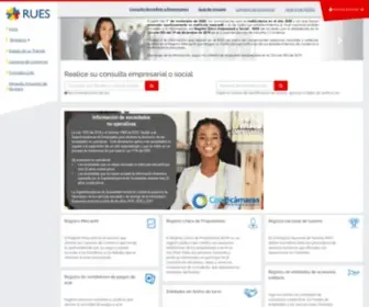 Rues.org.co(Registro Unico Empresarial Bootstrap Example) Screenshot