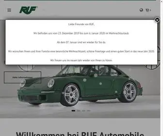 Ruf-Automobile.de(RUF Automobile GmbH) Screenshot