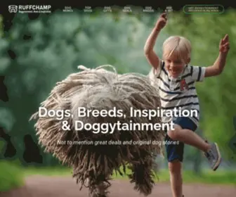Ruffchamp.com(Dogs, Dog Breeds, & Inspiration) Screenshot