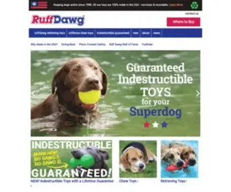 Ruffdawg.com(Dog toys) Screenshot