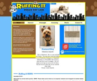 Ruffingitddc.com(Ruffing It Doggie Daycare) Screenshot