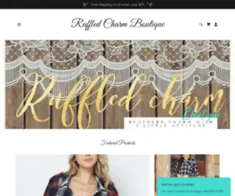 Ruffledcharmboutique.com(Ruffled Charm) Screenshot