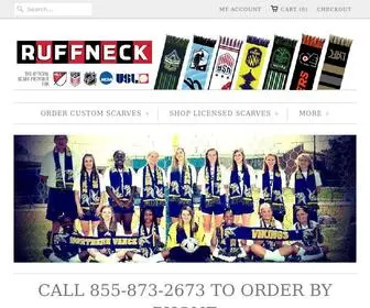 Ruffneckscarves.com(Custom scarves) Screenshot