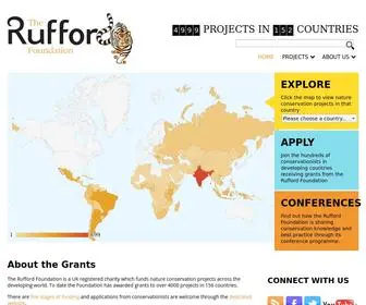 Rufford.org(The Rufford Foundation) Screenshot